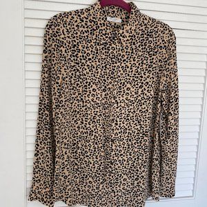 Equipment silk blouse size large